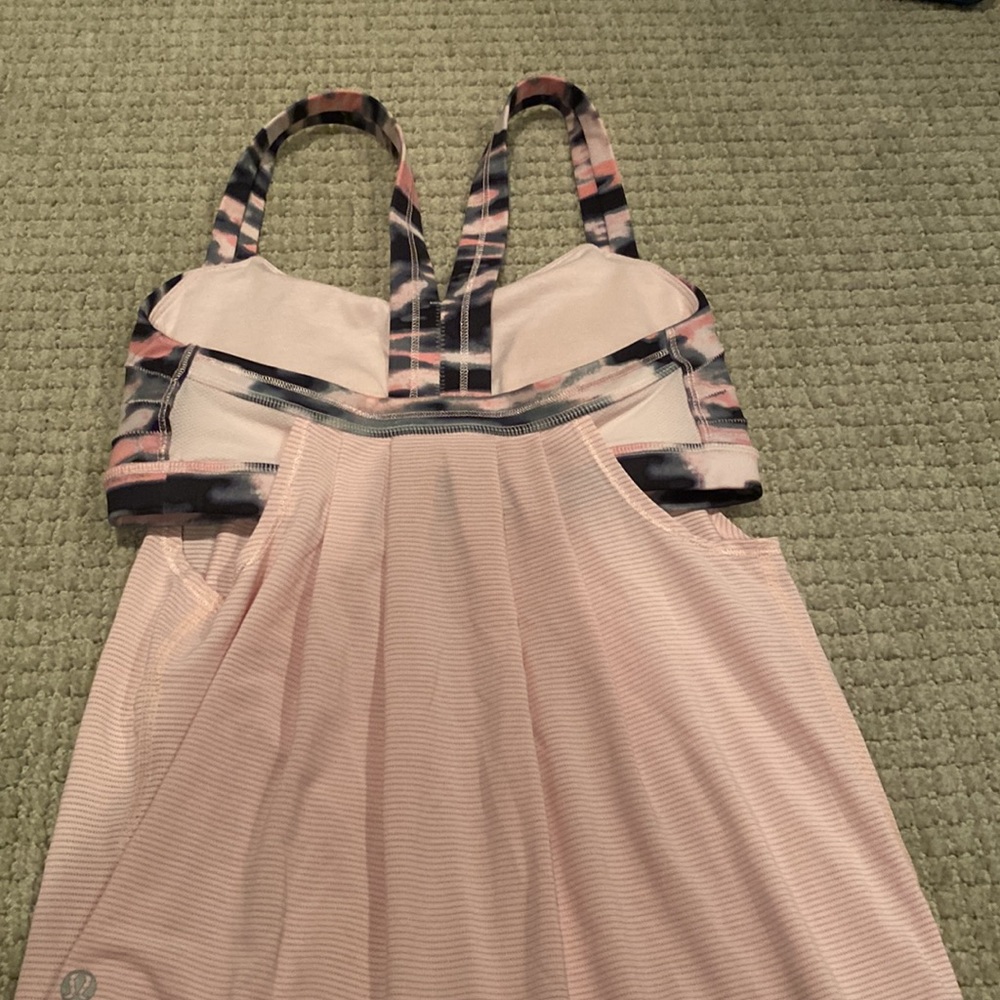 LULULEMON RESTLESS TANK IN PINK CAMO - Picture 4 of 4